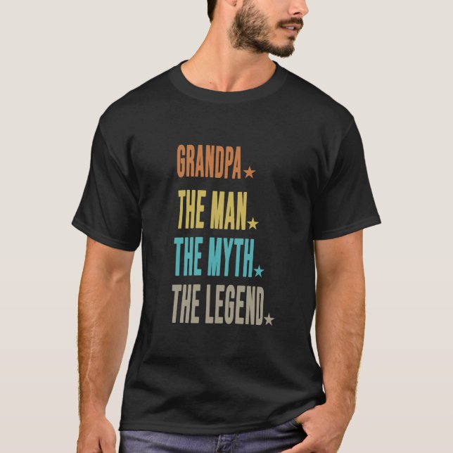 Grandpa Tha man the myth the legend t-shirt (Front)