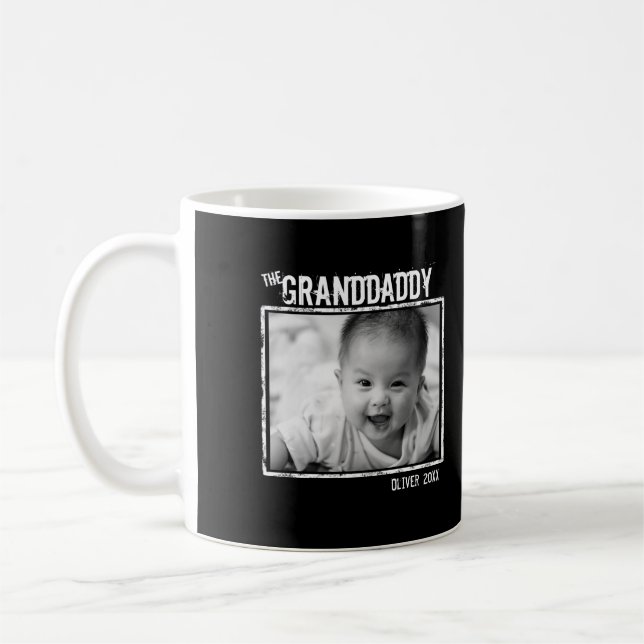 Grandpa 'The Granddaddy' personalised family photo Coffee Mug (Left)