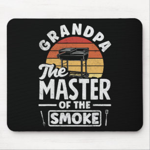 Grandpa The Master Of Smoke Father's Day Bbq Mouse Pad