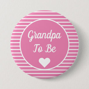 Grandpa To Be Baby Shower Button