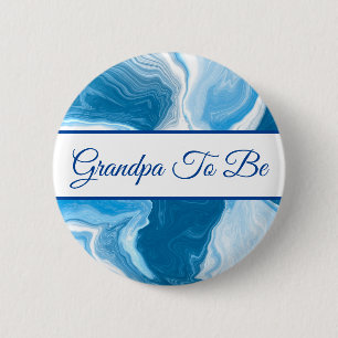 Grandpa To Be Boy's Baby Shower 6 Cm Round Badge