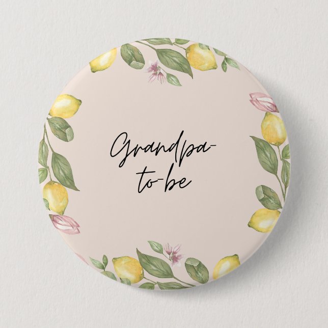 Grandpa-to-be Button (Front)