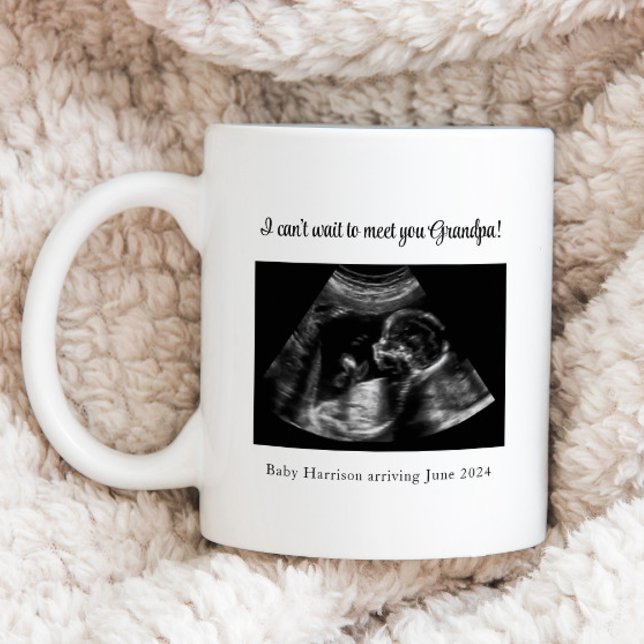 Grandpa to be Christmas Pregnancy Announcement Coffee Mug (Creator Uploaded)