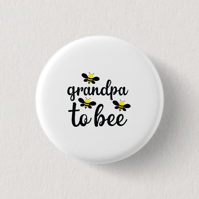 Grandpa To Bee 3 Cm Round Badge (Front)