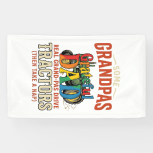 Grandpa Tractor Vintage Farm Nap Shirt Design_1 Banner