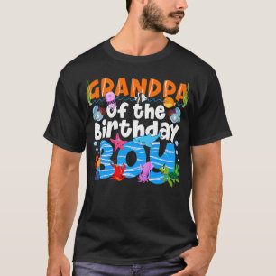 Grandpa Under Sea Birthday Party Ocean Sea Animals T-Shirt