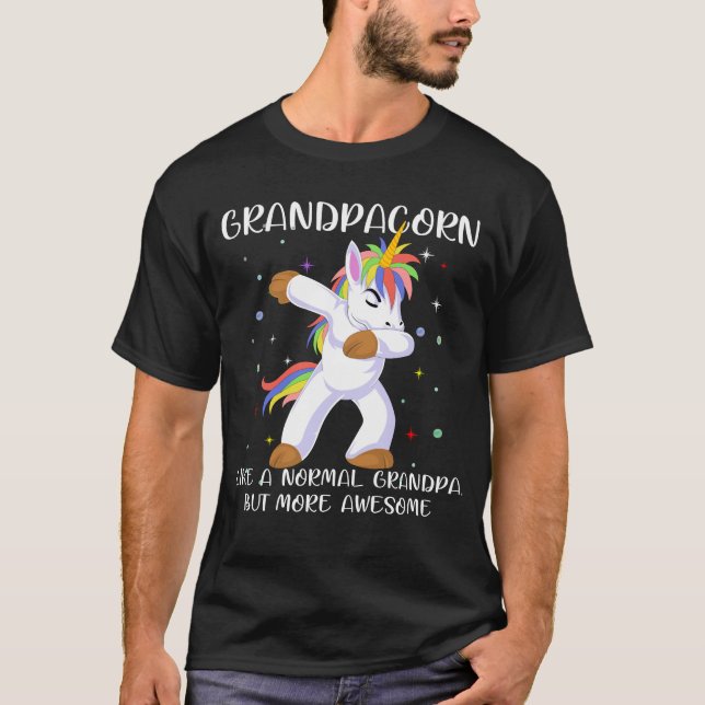 grandpa unicorn father's day T-Shirt (Front)