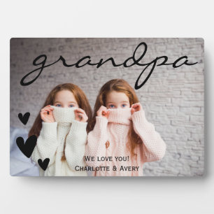 Grandpa We Love You Personalised Photo Plaque
