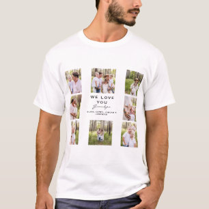 Grandpa We love You Photo Collage Plaque T-Shirt