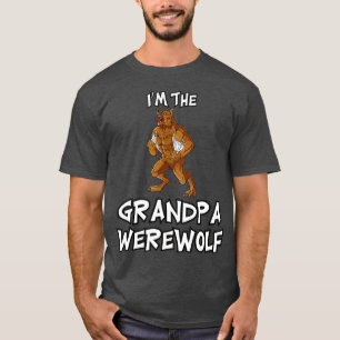 Grandpa Werewolf Halloween Matching Family Costume T-Shirt
