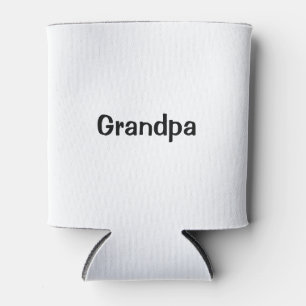 Grandpa White Insulated Can Cooler