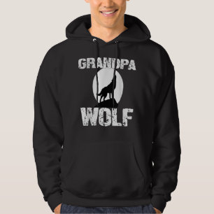 Grandpa Wolf Shirt Matching Family Tribe Wolves Mo