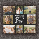 Grandpa You are the Best Modern Photo Collage Fleece Blanket<br><div class="desc">Grandpa you are the Best! Modern photo collage with space for 8 family pictures surrounding trendy script typography with your personalised names make for a unique keepsake gift!</div>