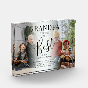 'GRANDPA' you are the Best Photos, Name/s & Quote Photo Block