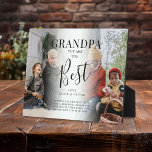 'GRANDPA' you are the Best Photos, Name/s & Quote Plaque<br><div class="desc">Let grandpa know how much he is loved with this modern keepsake photo plaque, featuring 2 of your favourite pictures, which can easily be downloaded from a computer or your phone, the text 'GRANDPA you are the Best' in elegant calligraphy script, name/s and a sweet quote that can be customised...</div>