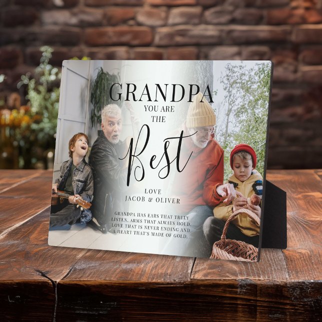 'GRANDPA' you are the Best Photos, Name/s & Quote Plaque (Creator Uploaded)