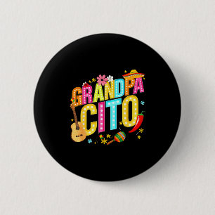 Grandpacito family cinco de mayo matching mexican 6 cm round badge