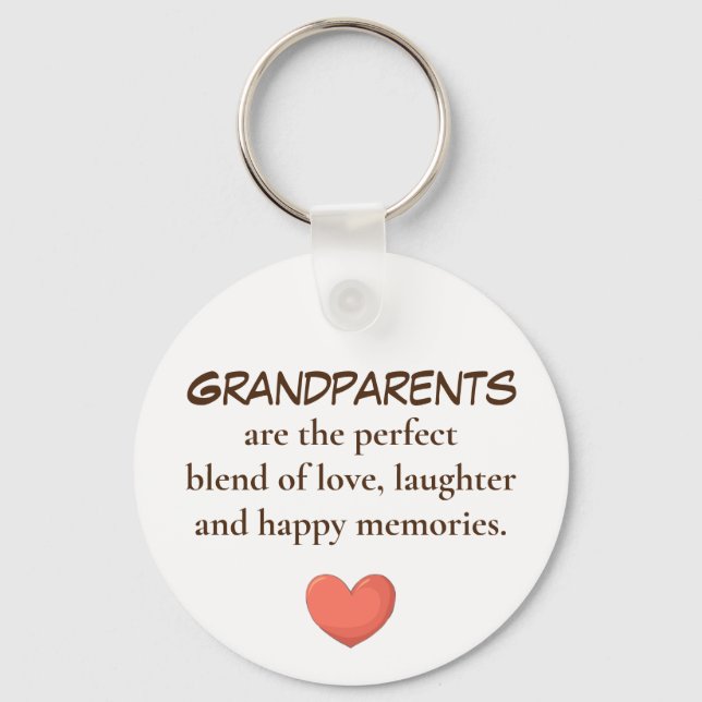 Grandparent are Perfect Love keychains (Front)
