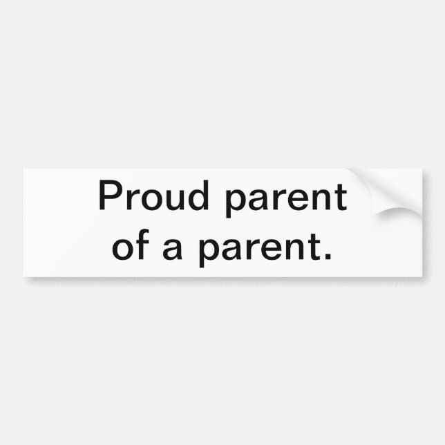 Grandparent bumper sticker (Front)