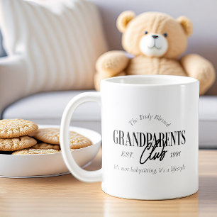 Grandparent Club Est. Any Year Funny Lifestyle Coffee Mug