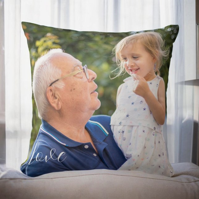 Grandparent Grandchild Photo Pillow Love Script (Creator Uploaded)