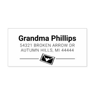 Grandparent Love Home Address Rubber Stamp