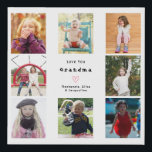 Grandparent Love You Photo Collage Create Your Own Faux Canvas Print<br><div class="desc">Personalised Large Faux Canvas Photo Collage Create a heartwarming gift that grandparents will cherish forever with our Personalised Faux Canvas Photo Collage. This beautifully crafted gift allows you to turn 8 of your favourite family photos into a unique keepsake, celebrating the special bond between loved ones. Features: Customisable Design: Add...</div>