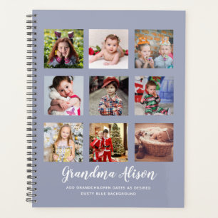 GRANDPARENT PHOTO COLLAGE GIFTS - Dusty Blue Planner