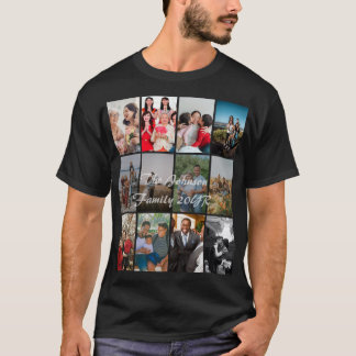 Grandparents 12 Photo Memory Collage Template T-Shirt