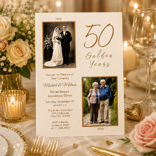 Grandparents 50 Golden Years Celebration Invitation
