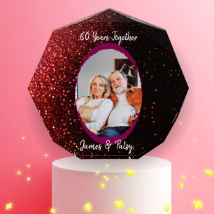 Grandparents 60th Diamond Anniversary Keepsake Photo Block