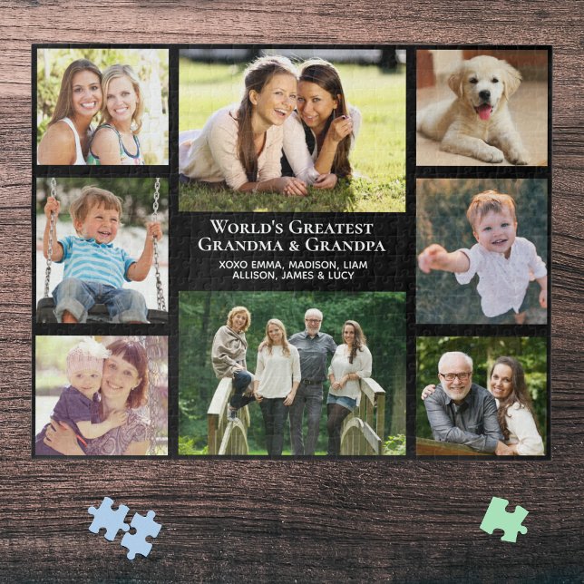 Grandparents 8 Photo Collage Jigsaw Puzzle (Creator Uploaded)