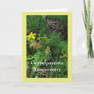 Grandparents Anniversary Folded Greeting Card