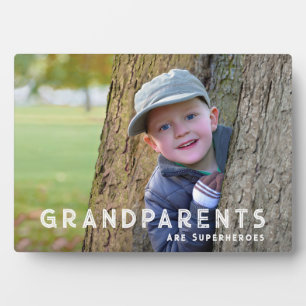 "Grandparents Are Superheroes" Plaque with Easel