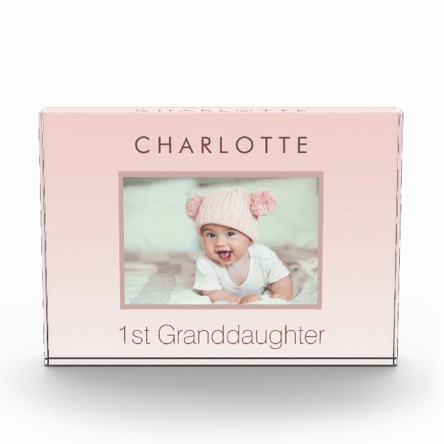 Grandparents baby custom photo 1st granddaughter (Front)
