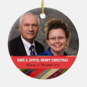 Grandparents Christmas Gift Circle Ornament