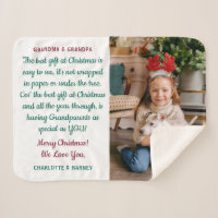 Grandparents Christmas Poem Personalised Photo