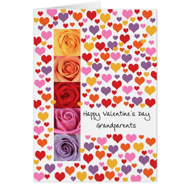 Grandparents Coloured Valentine's Day (Front)