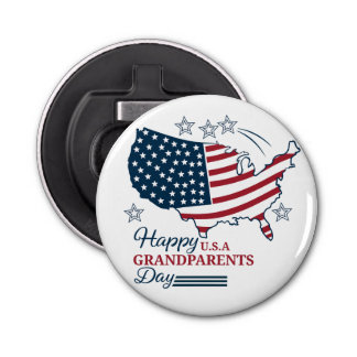 Grandparents Day 2025 USA Vector Bottle Opener