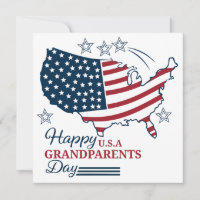 Grandparents Day 2025 USA Vector map