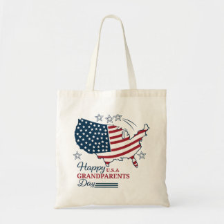 Grandparents Day 2025 USA Vector Tote Bag