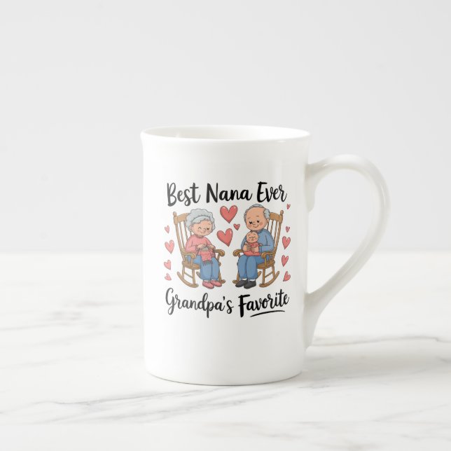 Grandparents Day Bone China Mug (Right)