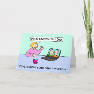 Grandparents Day Covid 19 Virtual Celebration. Card