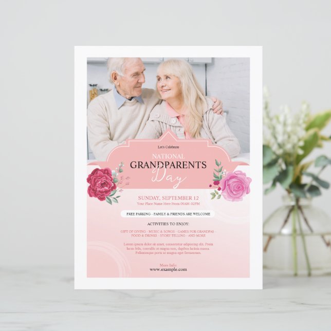Grandparents Day Event Flyer (Standing Front)