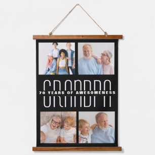 Grandparents day gift for 70 year old hanging tapestry