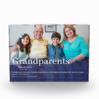 Grandparents day Grandchildren Photo Message Block