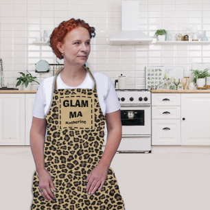 Grandparents Day Grandma GLAM MA Custom Name Apron