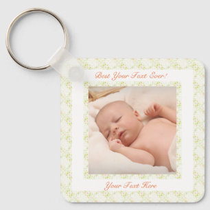 Grandparents Day Green Best Gran Ever Photo Gift Key Ring