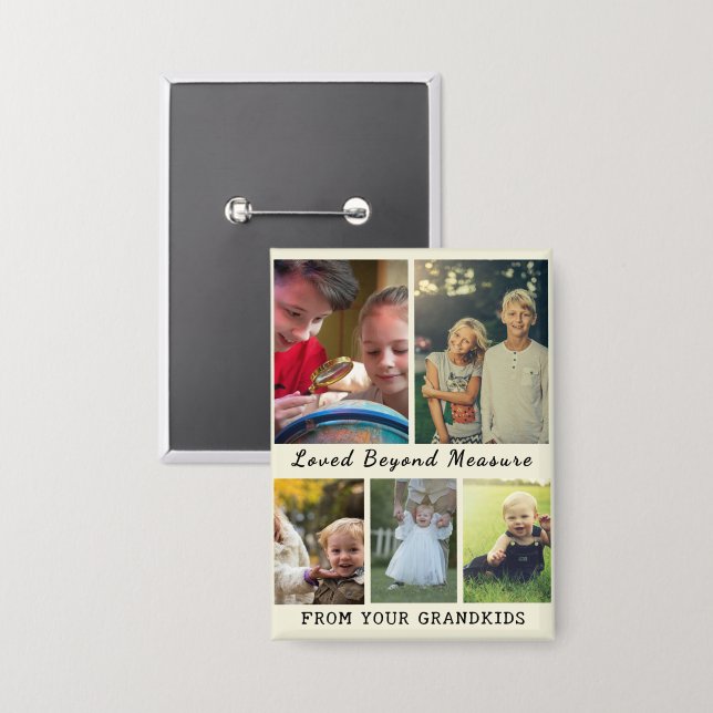 Grandparents Day – Loved Beyond Measure Button (Front/Back)