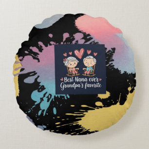 Grandparents Day Round Cushion